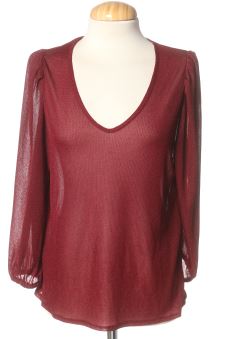 Blusa a maniche lunghe M Mango