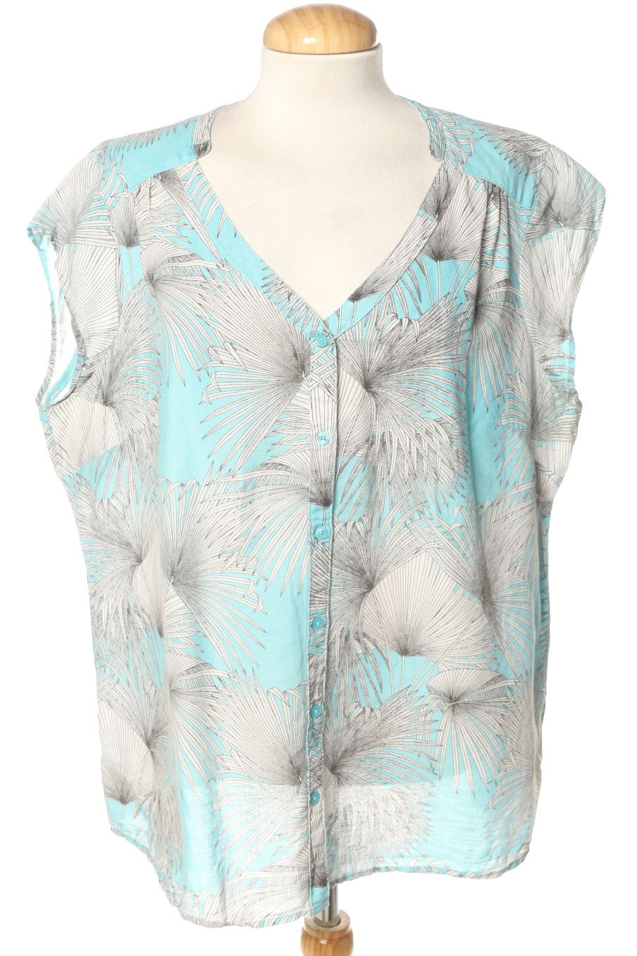 Blusa de manga corta de Charles Vögele de la talla XL, de color estampado