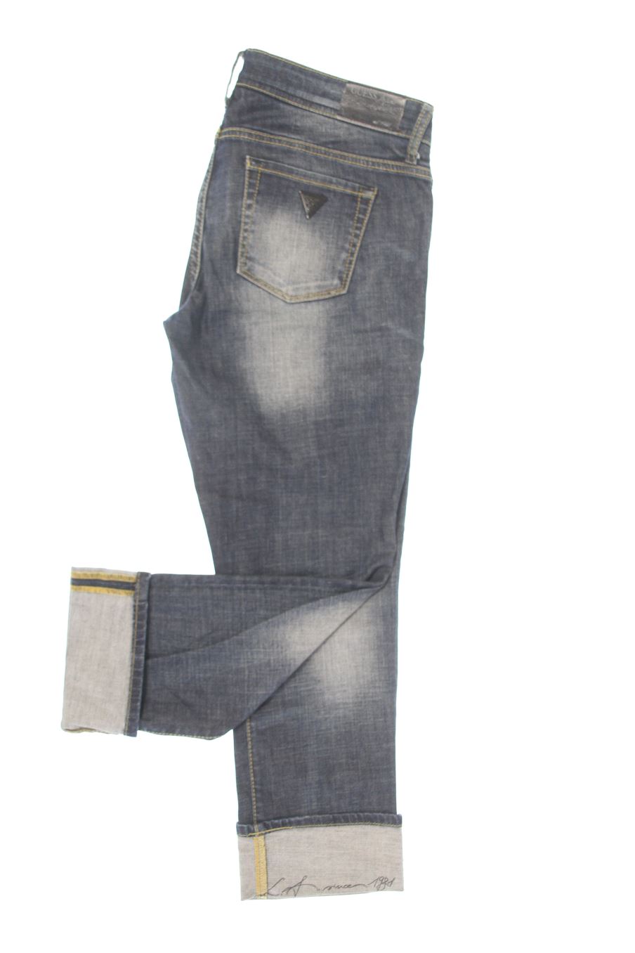 Jeans Guess de la taille 40, de couleur bleu de denim