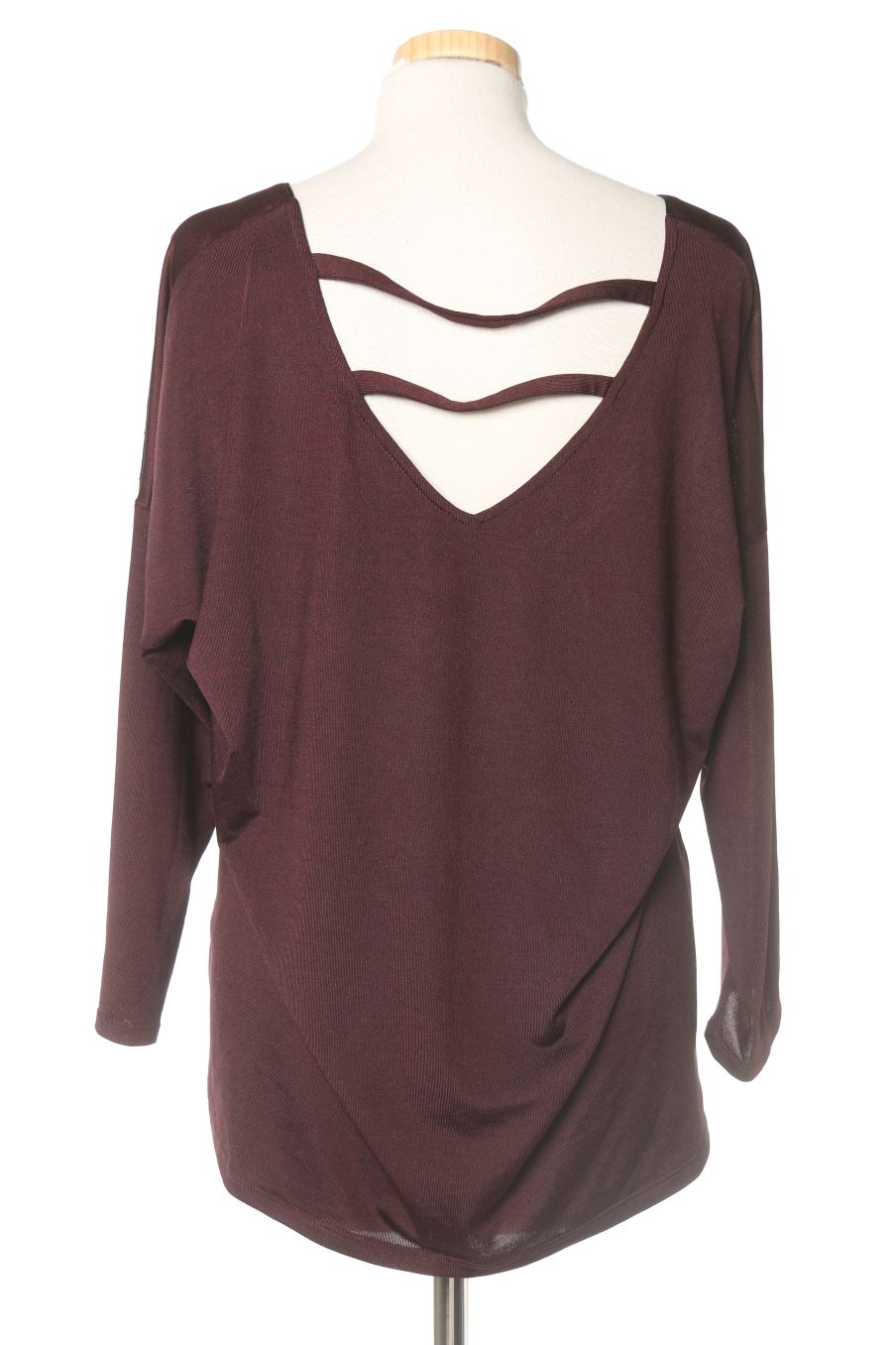 T-shirt à manches longues Bréal Collection de la taille L, de couleur bordeaux