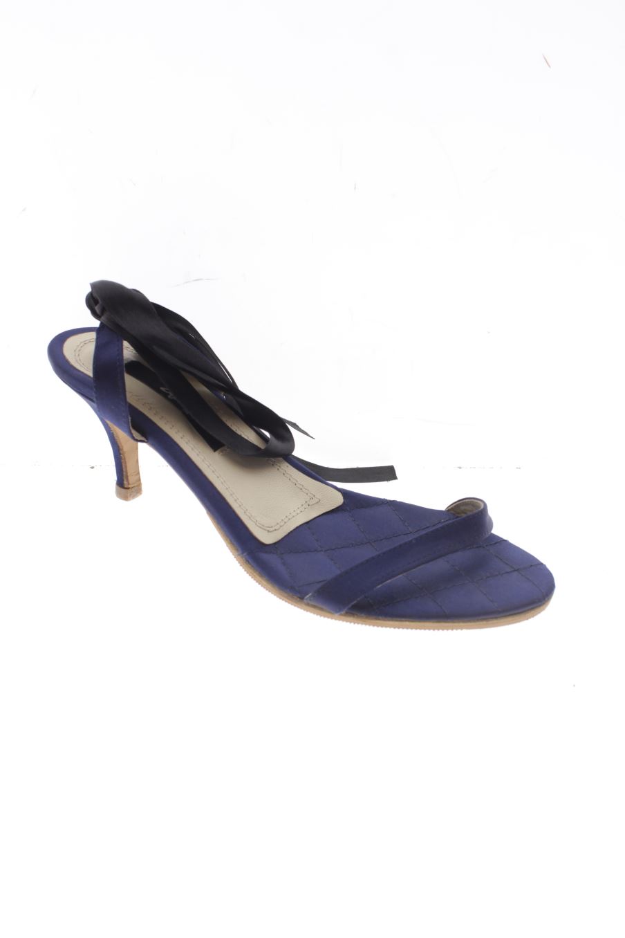 Sandalias tacon de zilian de la talla 39, de color azul marino de