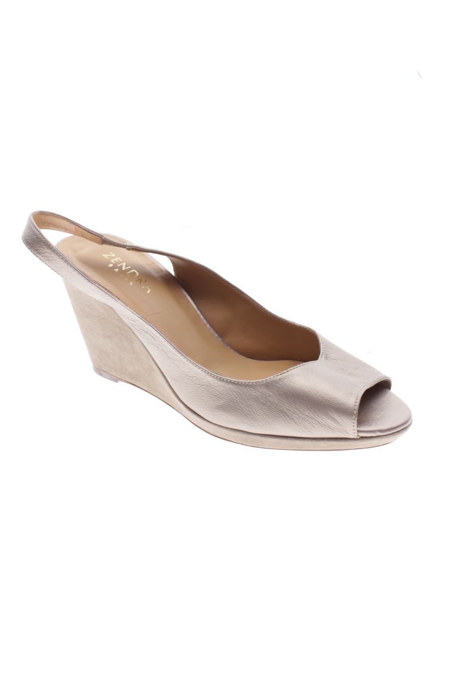 Plataformas de Zendra de la talla 41, de color gris de
