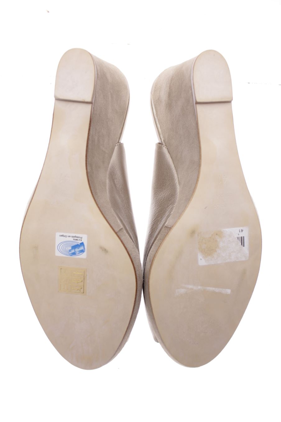 Plataformas de Zendra de la talla 41, de color gris de