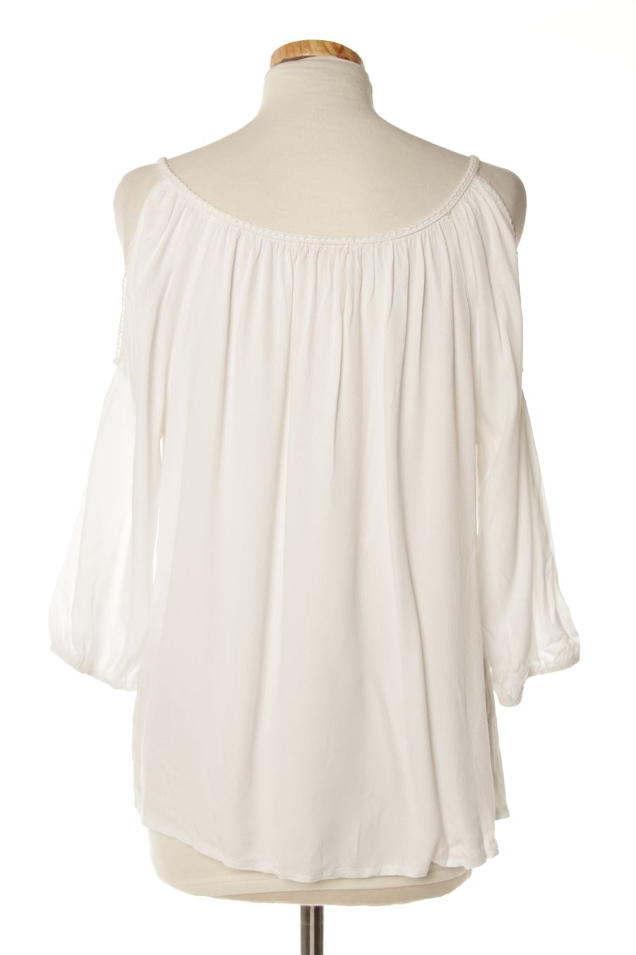 Blouse à manches courtes Camaieu de la taille M, de couleur blanc