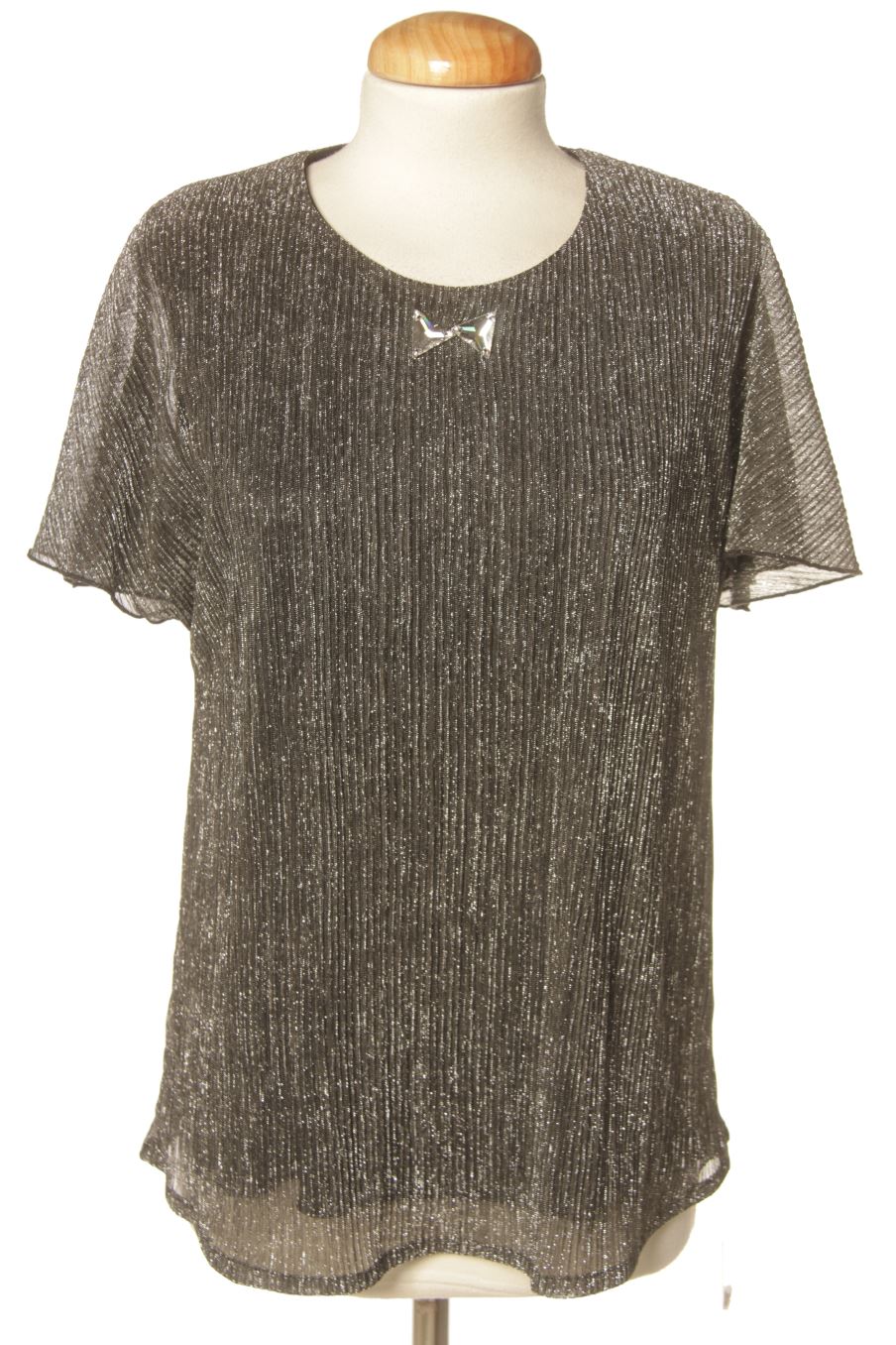 Blusa a maniche corte de Escolá de la talla 42, de color grigio
