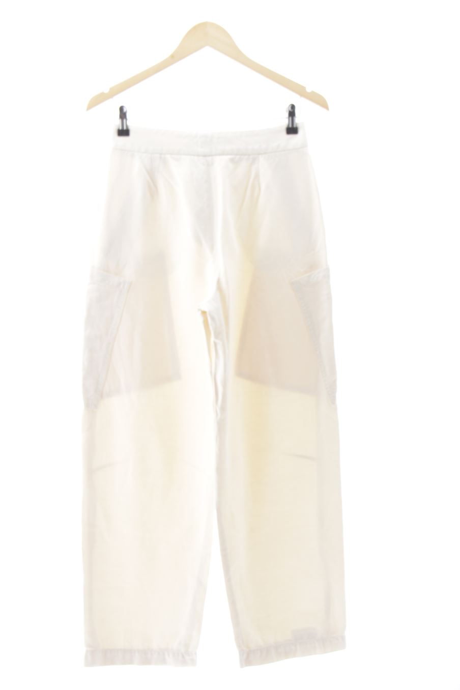 Pantalón de Zara de la talla XS, de color beige