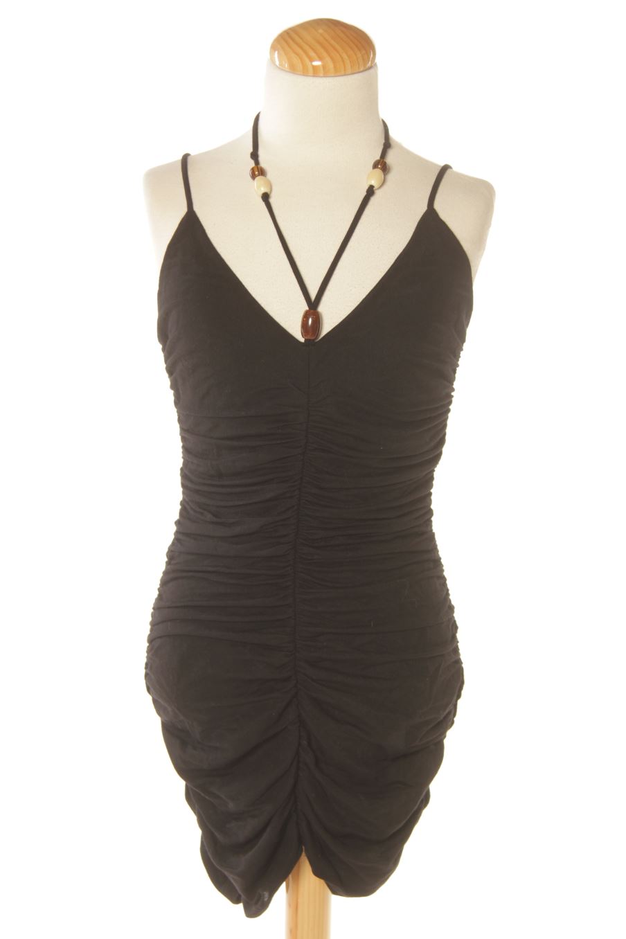 Robe casual Zara de la taille S, de couleur noir