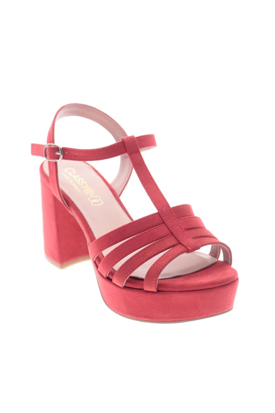 Sandalias tacon de CLASSYCO de la talla 40, de color rosso