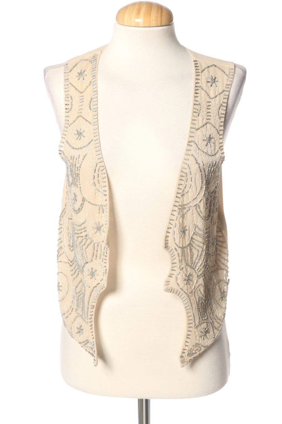 Chaleco de tela de Pepe Jeans de la talla XS, de color beige