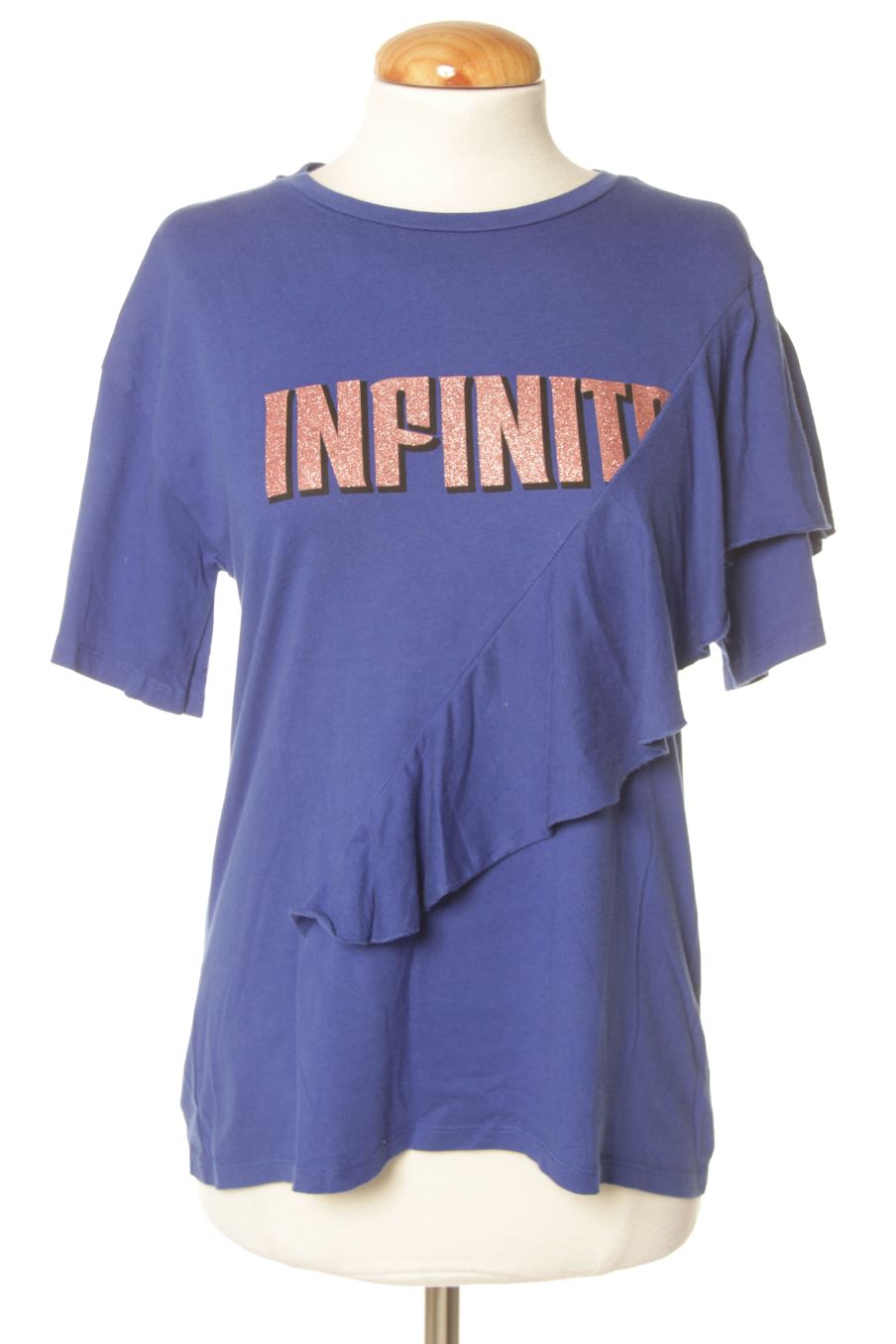 T-Shirt von Mango Größe S, Farbe Marineblau, für