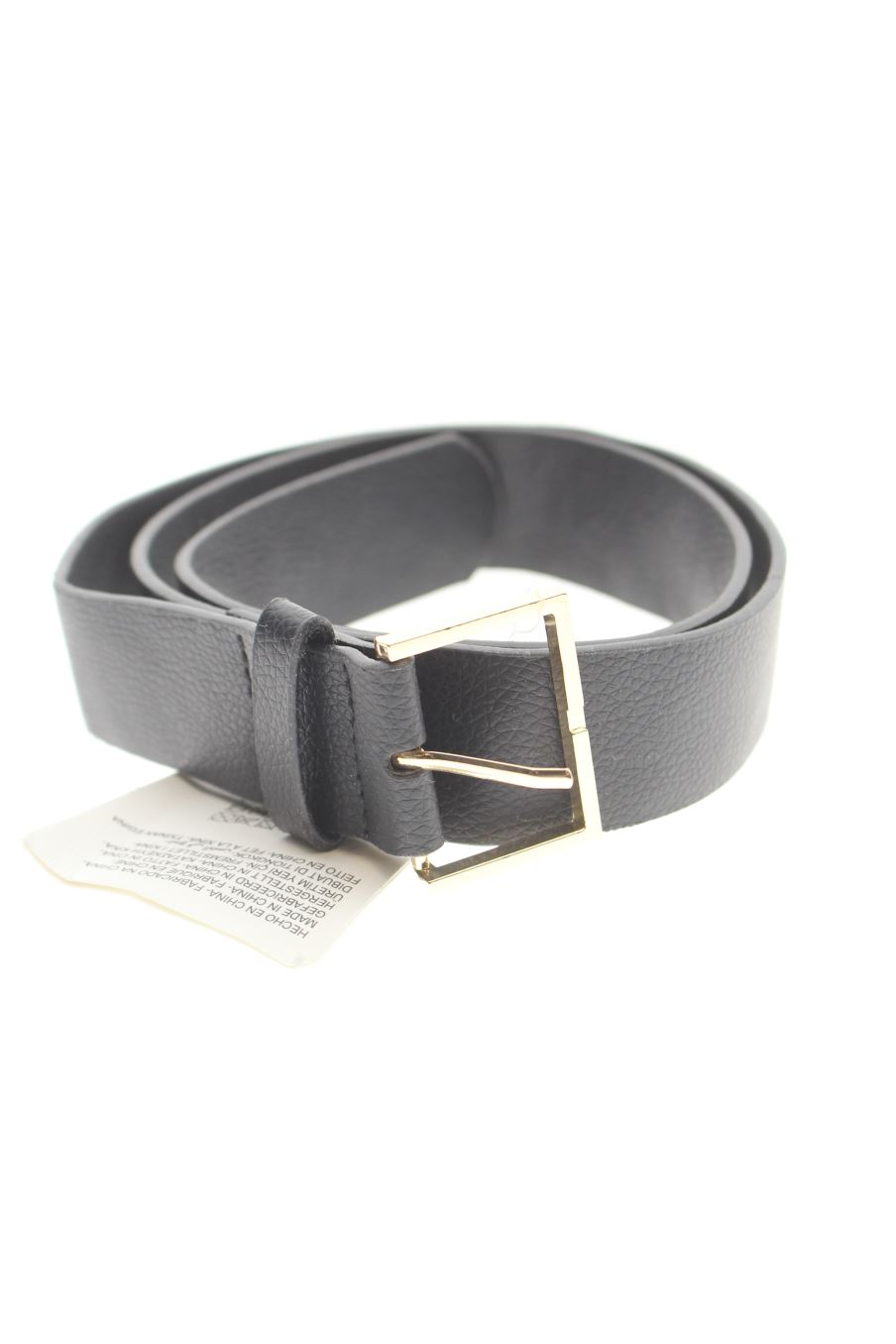 Cinturón de Zara de la talla S, de color negro de sintético