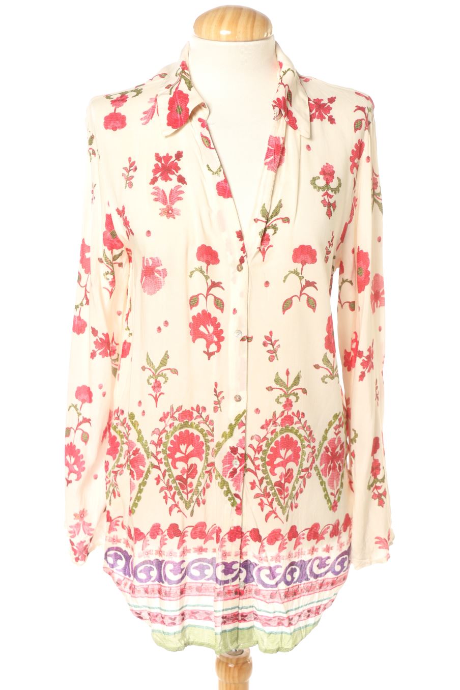 Chemise Zara de la taille S, de couleur fleurs