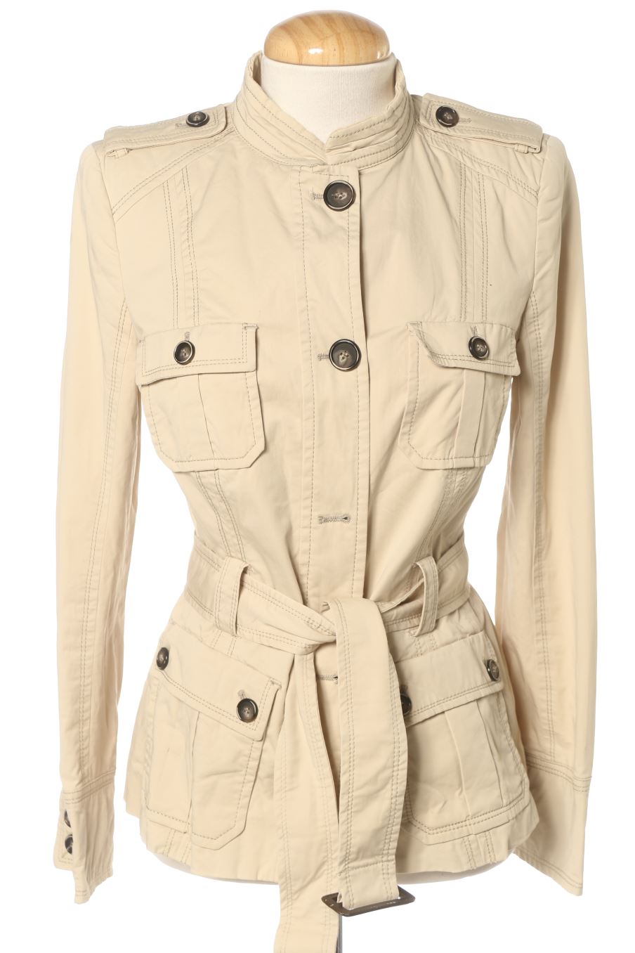 Blouson Zara de la taille S, de couleur beige
