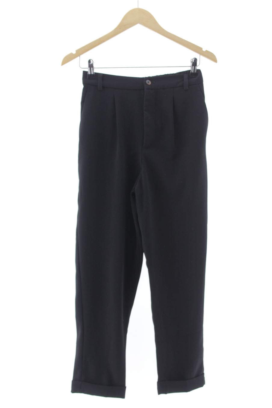 Pantalón de Zara de la talla 34, de color negro