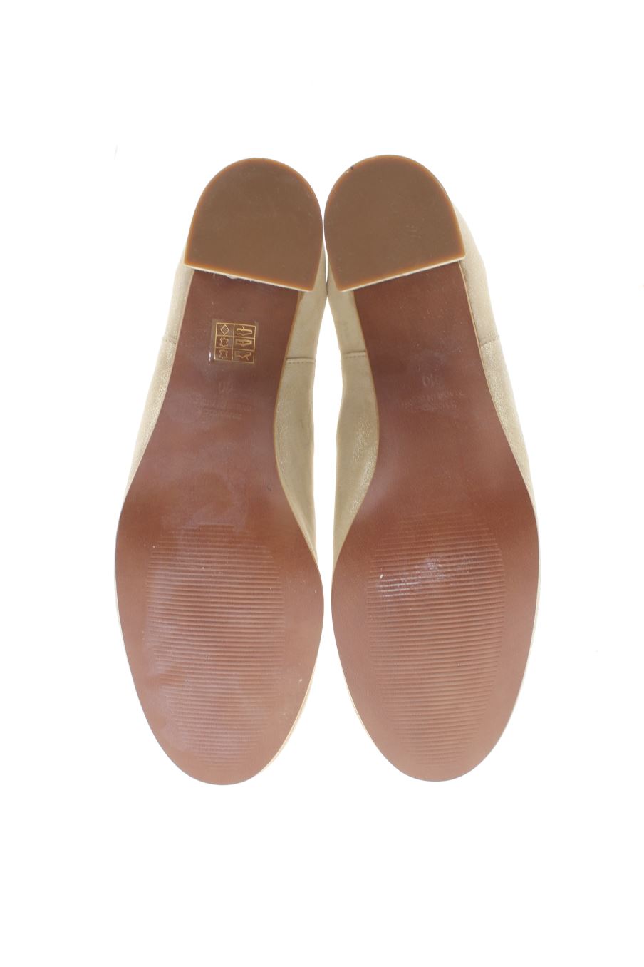 Zapatos de tacon de avenue de la talla 40, de color beige de