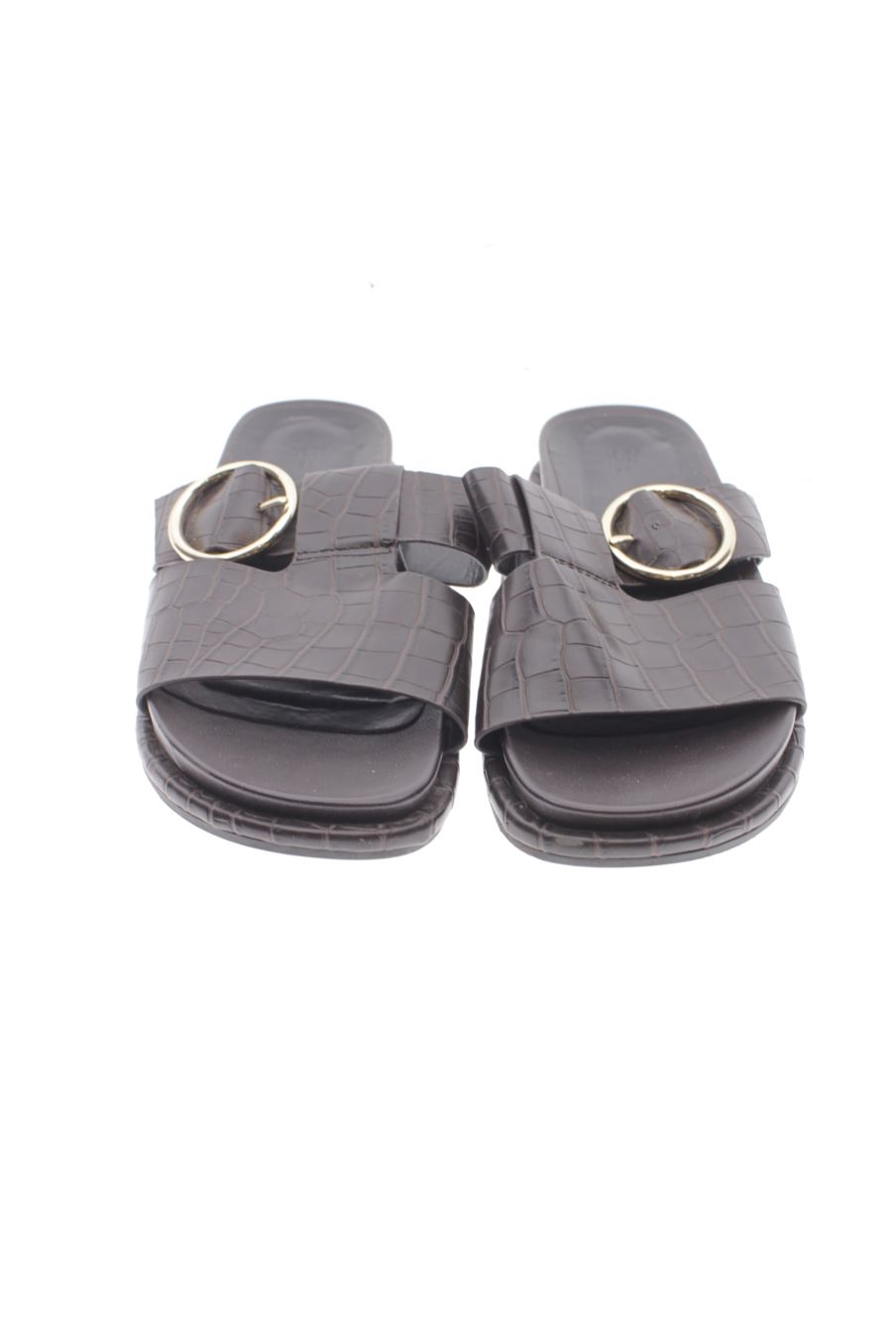 Sandalias planas de H&M de la talla 37, de color marrón de