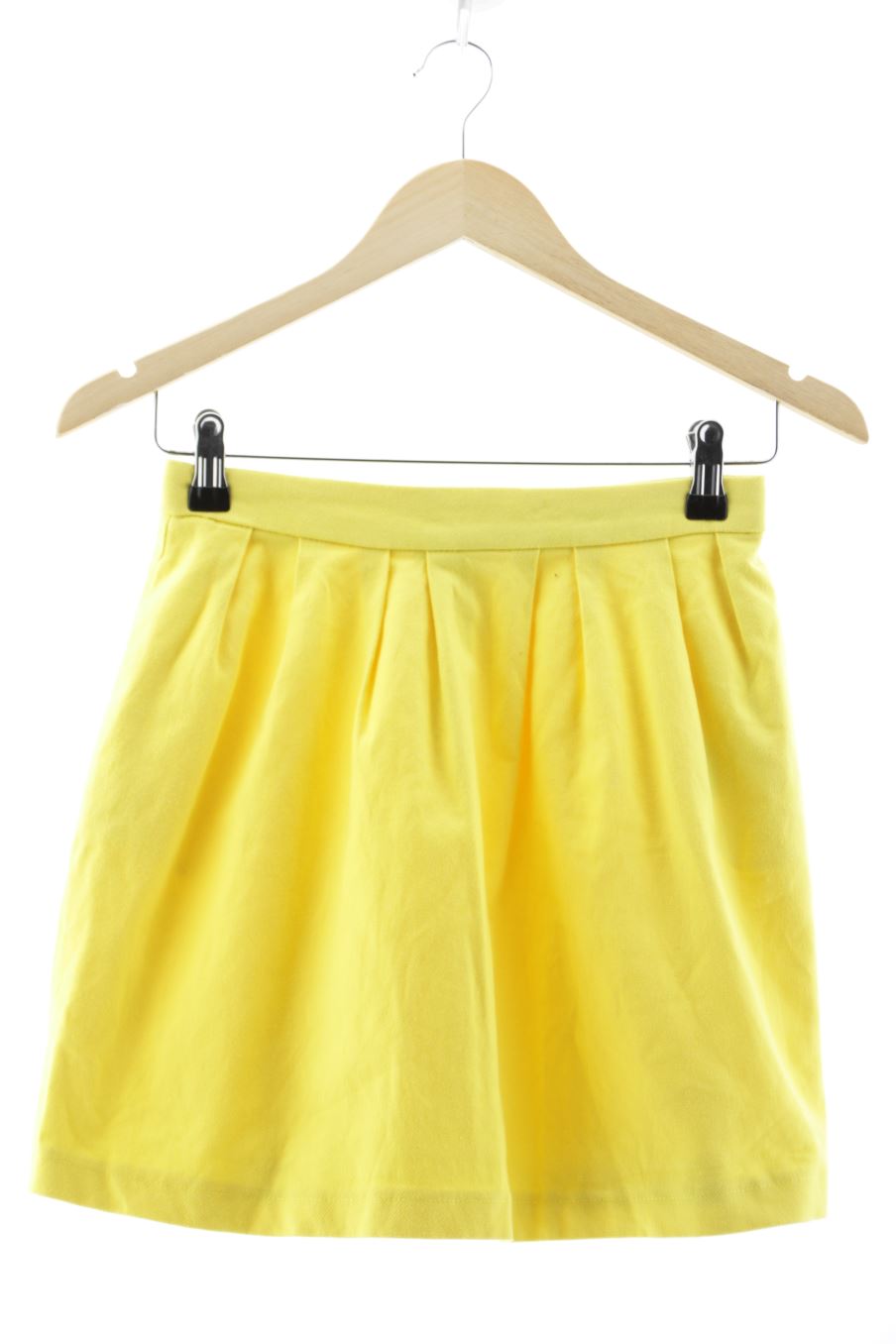 Falda de Stradivarius de la talla 36, de color amarillo
