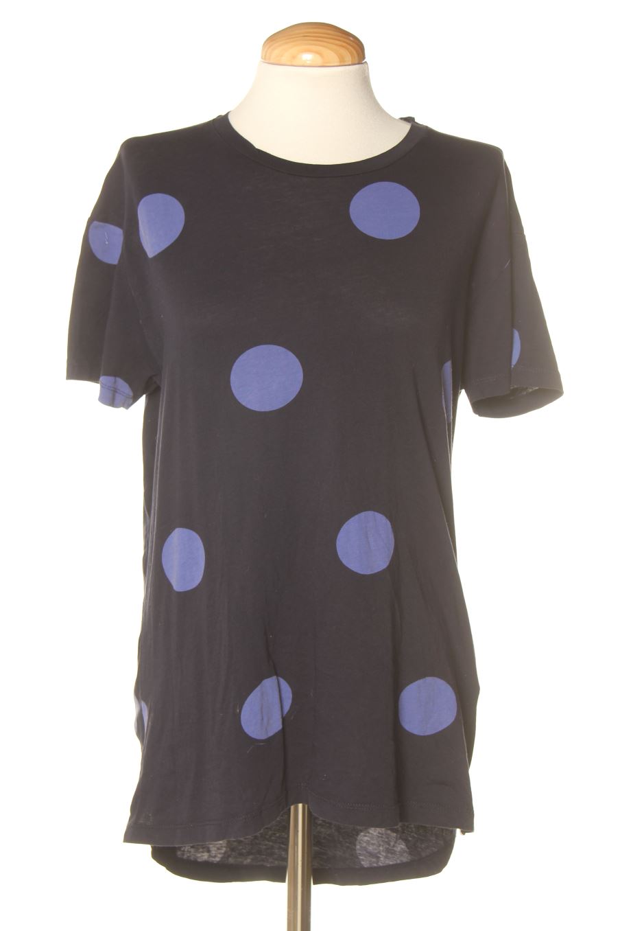 Camiseta de Bershka de la talla XS, de color azul marino