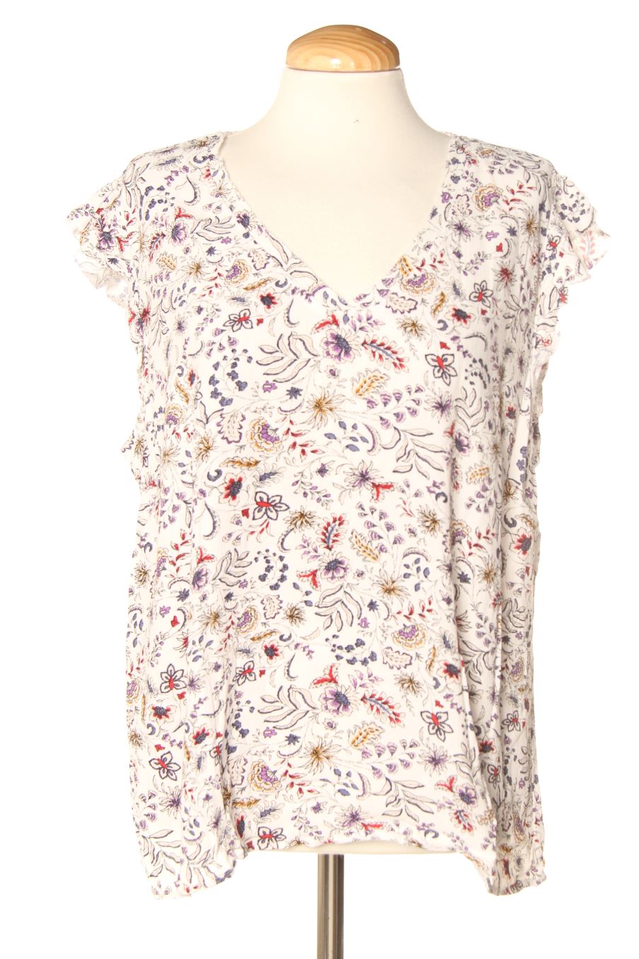 Kurzärmelige Bluse von Promod Größe S, Farbe Geblümt, für