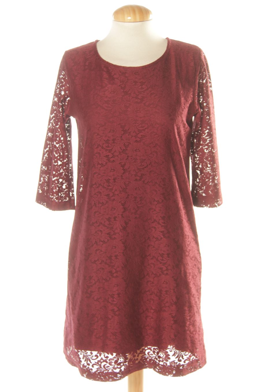 Vestido elegante de Pull & Bear de la talla M, de color burdeos