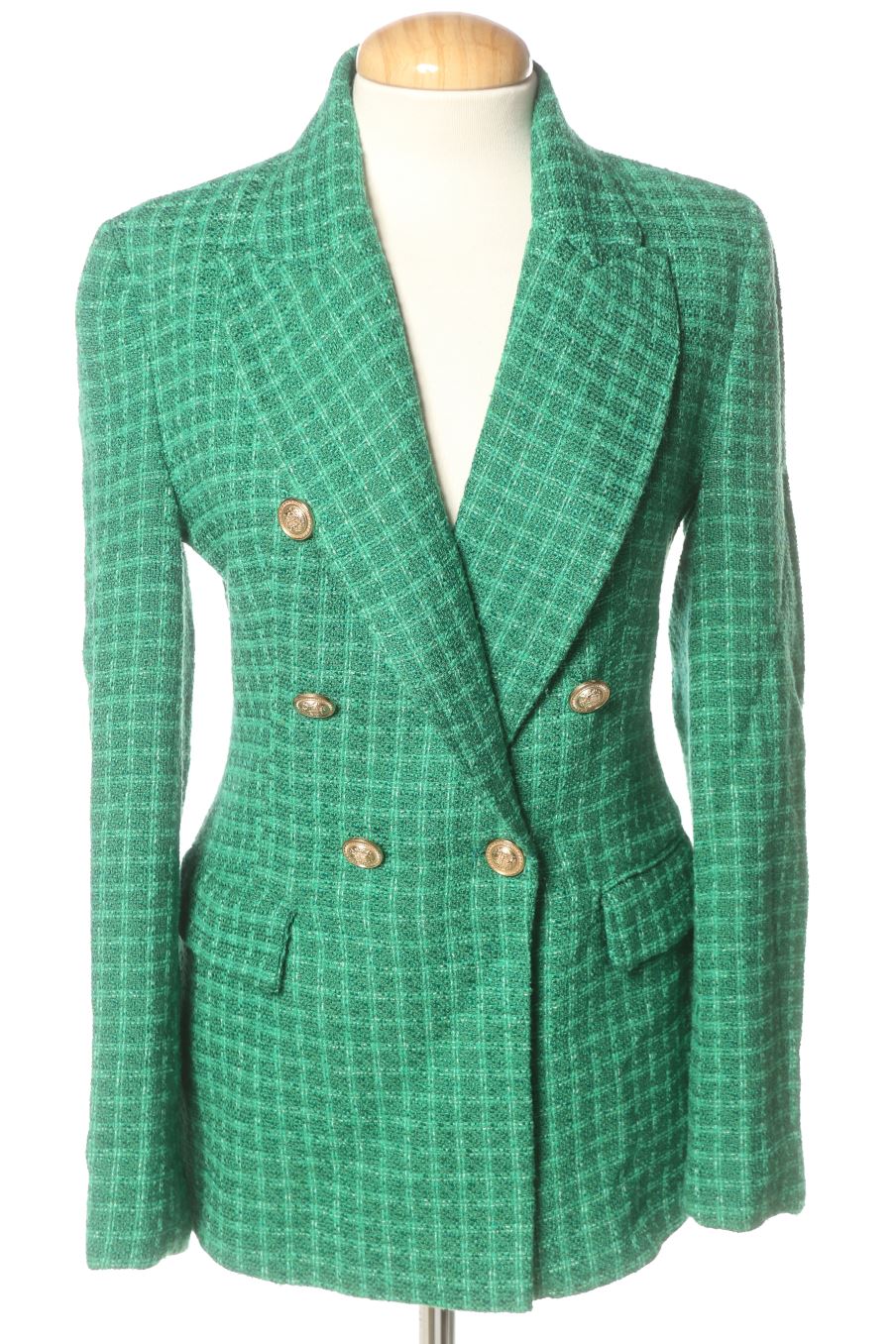 Blazer Zara de la taille XS, de couleur vert