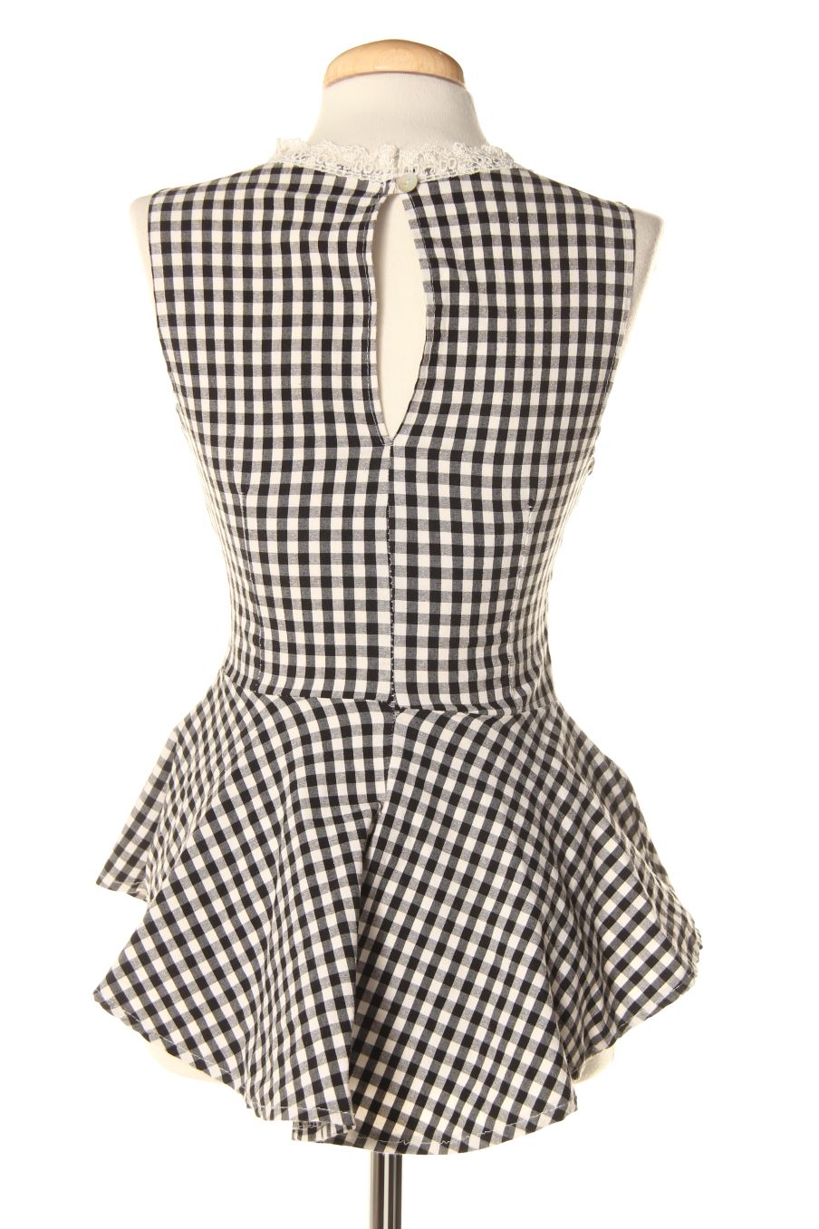 Top de PERCENTIL de la talla XS, de color cuadros