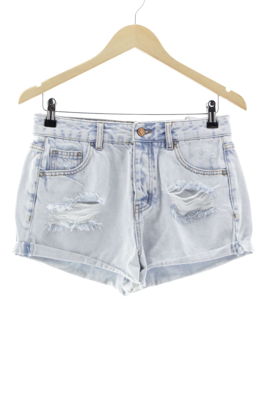 Pantalón corto de Pull & Bear de la talla 36, de color azul de ropa vaquera