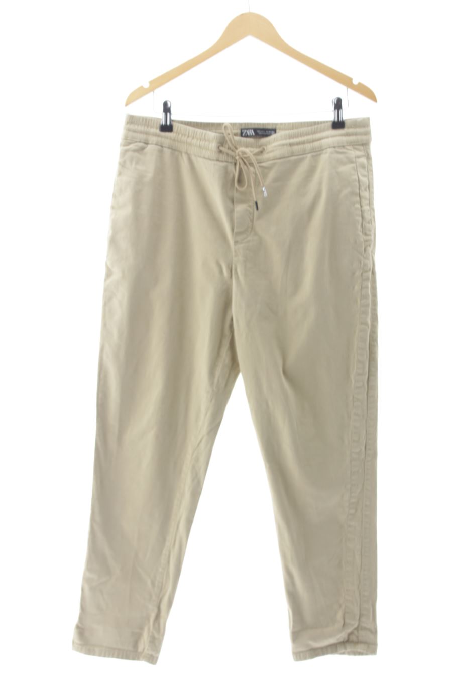 Jeans Zara de la taille L, de couleur marron de denim