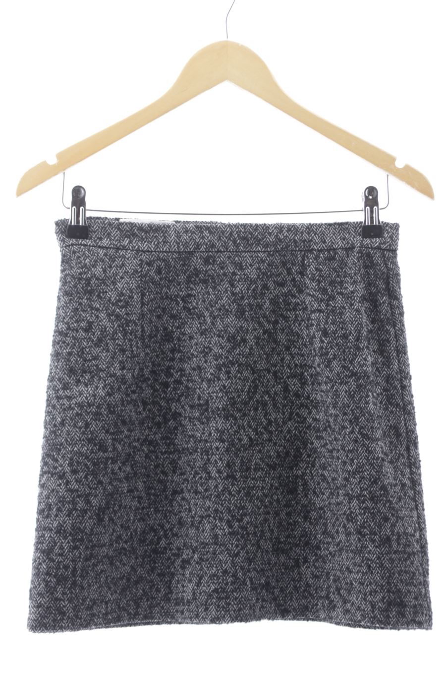 Falda de Mango de la talla S, de color gris