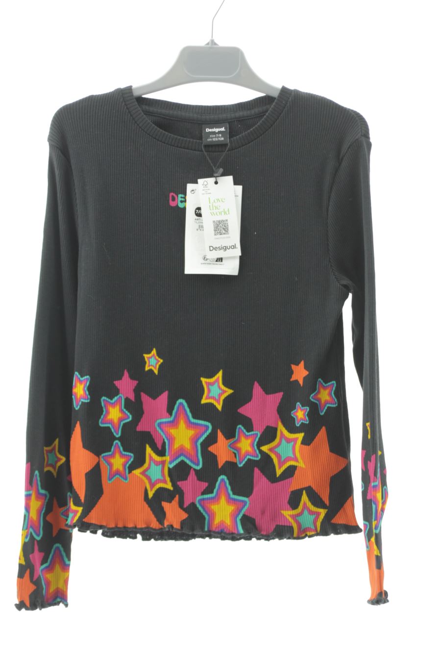 Camiseta de manga larga de Desigual de la talla 7 años con etiqueta