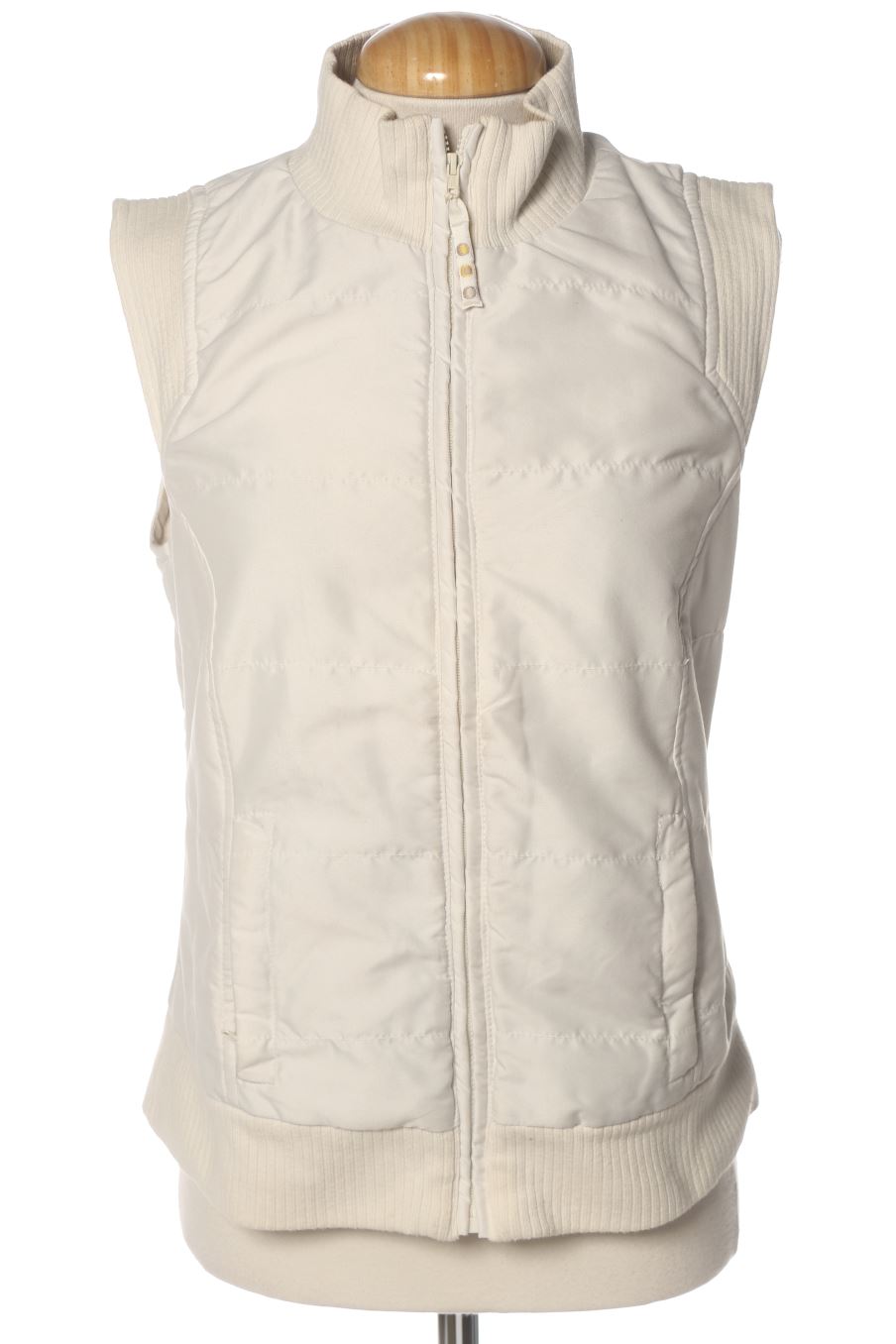 Gilet imbottito de Stradivarius de la talla M, de color bianco