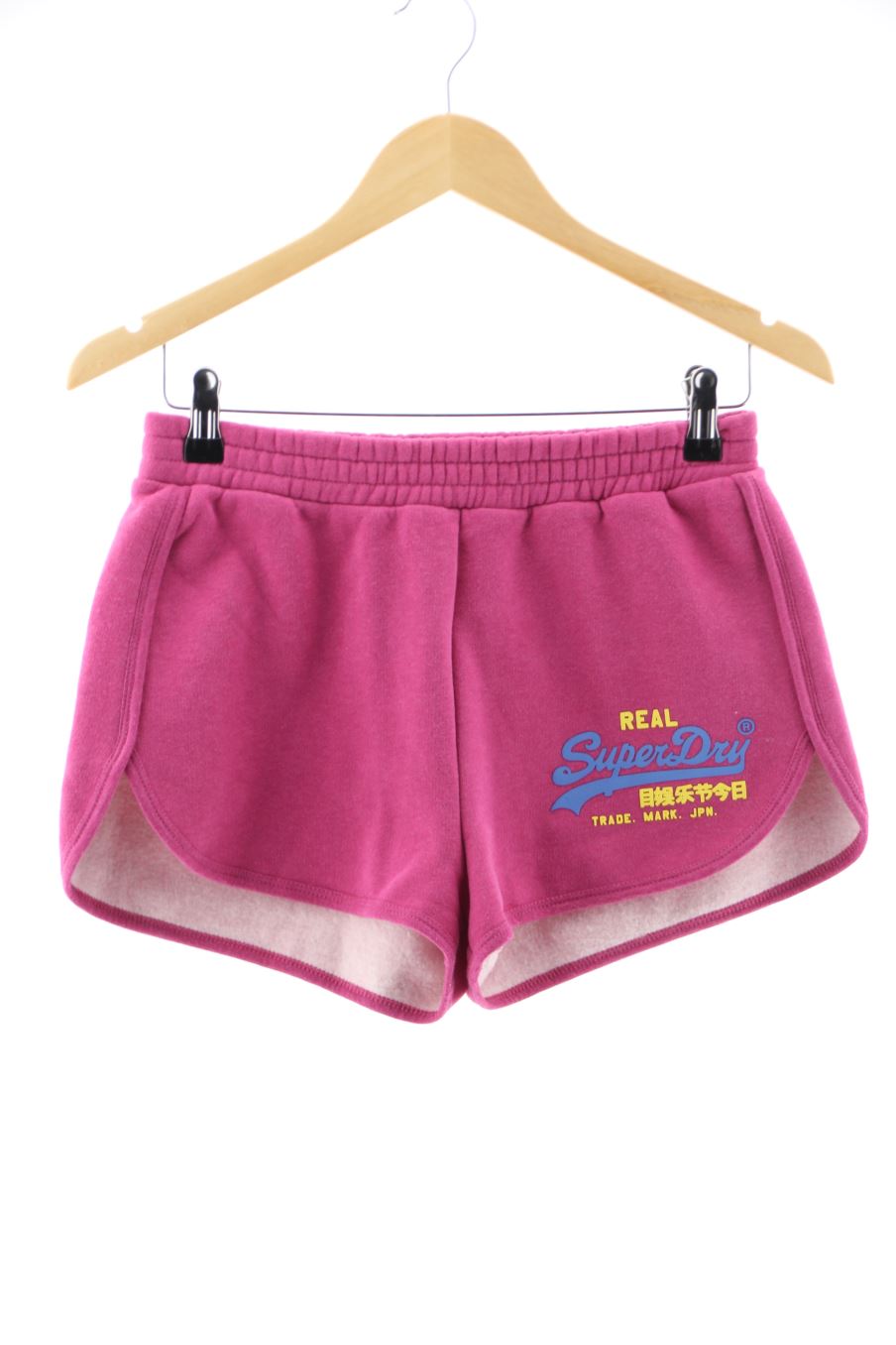 Pantalones cortos de deporte de Superdry de la talla 38, de color rosa
