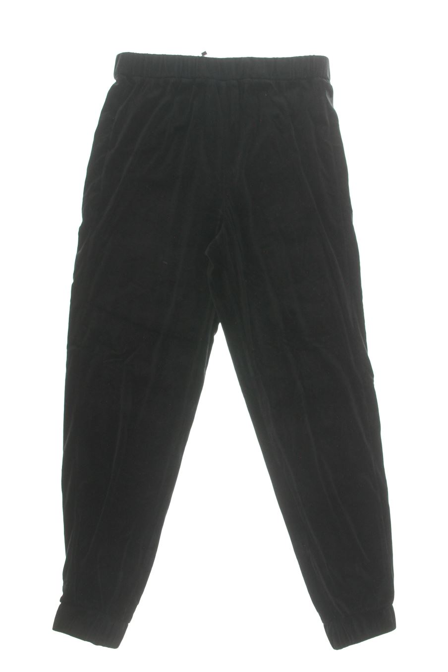 Pantalón Casual de Mango de la talla S, de color negro de terciopelo