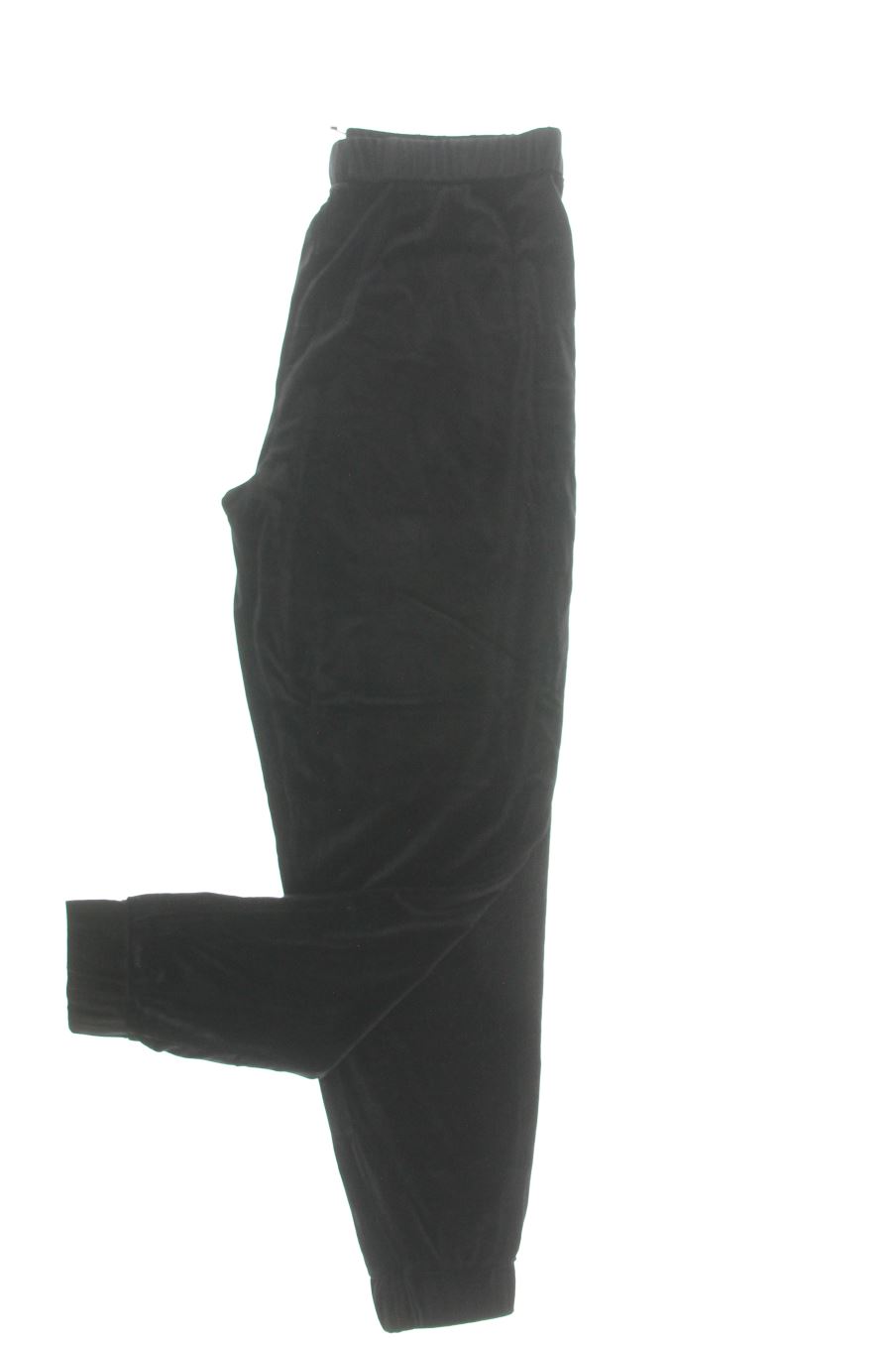 Pantalón Casual de Mango de la talla S, de color negro de terciopelo