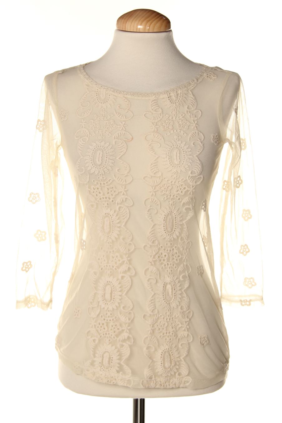 Blouse à manches longues SUITEBLANCO de la taille XS, de couleur beige