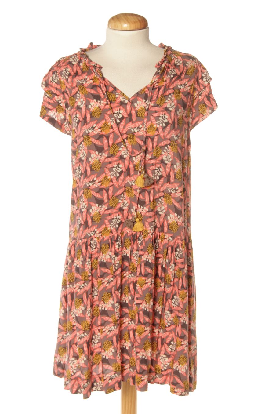 Vestido casual de Little Miss Captain de la talla XS, de color flores