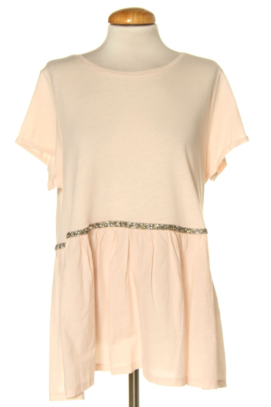 T-shirt Amitié de la taille M, de couleur beige