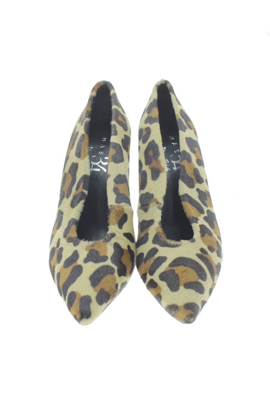 Zapatos de tacon de mas34 de la talla 40, de color animal print de