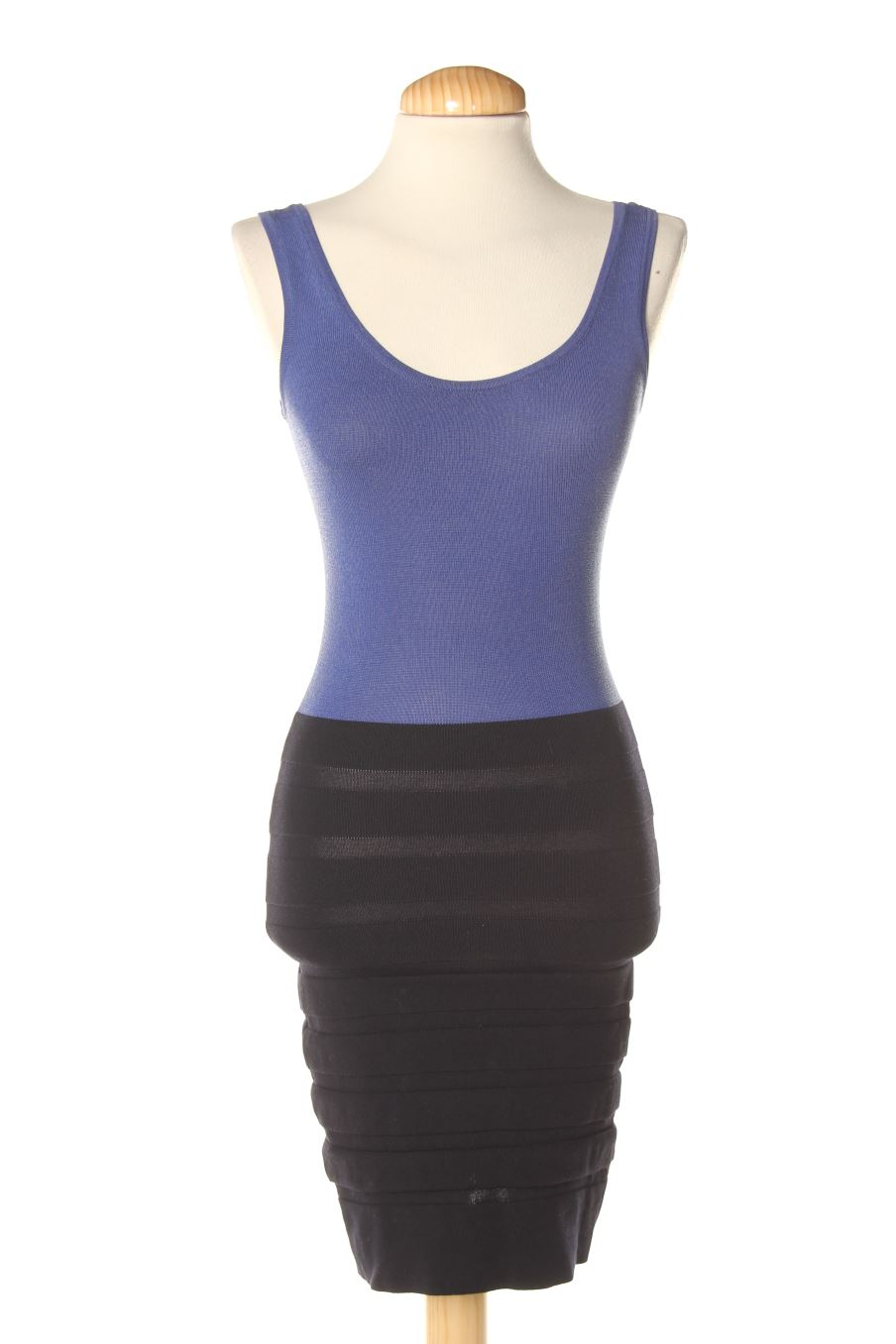 Robe casual Mango de la taille XS, de couleur bleu marine
