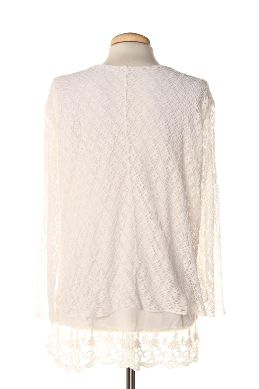 Camiseta manga larga de Made in italy de la talla M, de color blanco
