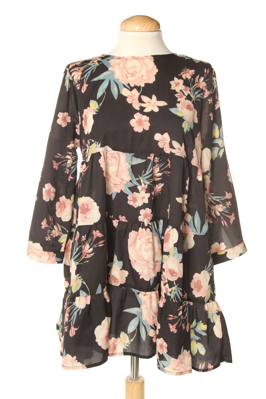 Blouse à manches longues Ouropean ztation de la taille XS, de couleur fleurs