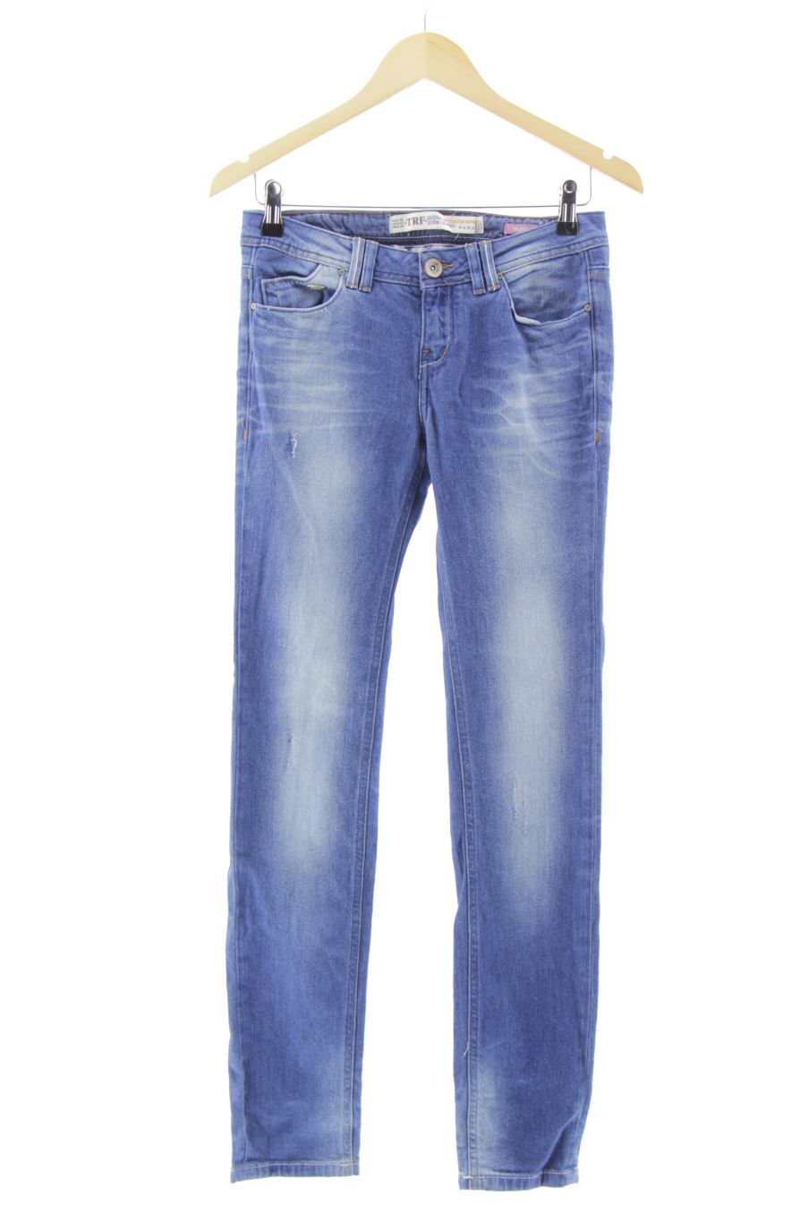 Vaquero de trf (ZARA) de la talla 36, de color azul de ropa vaquera