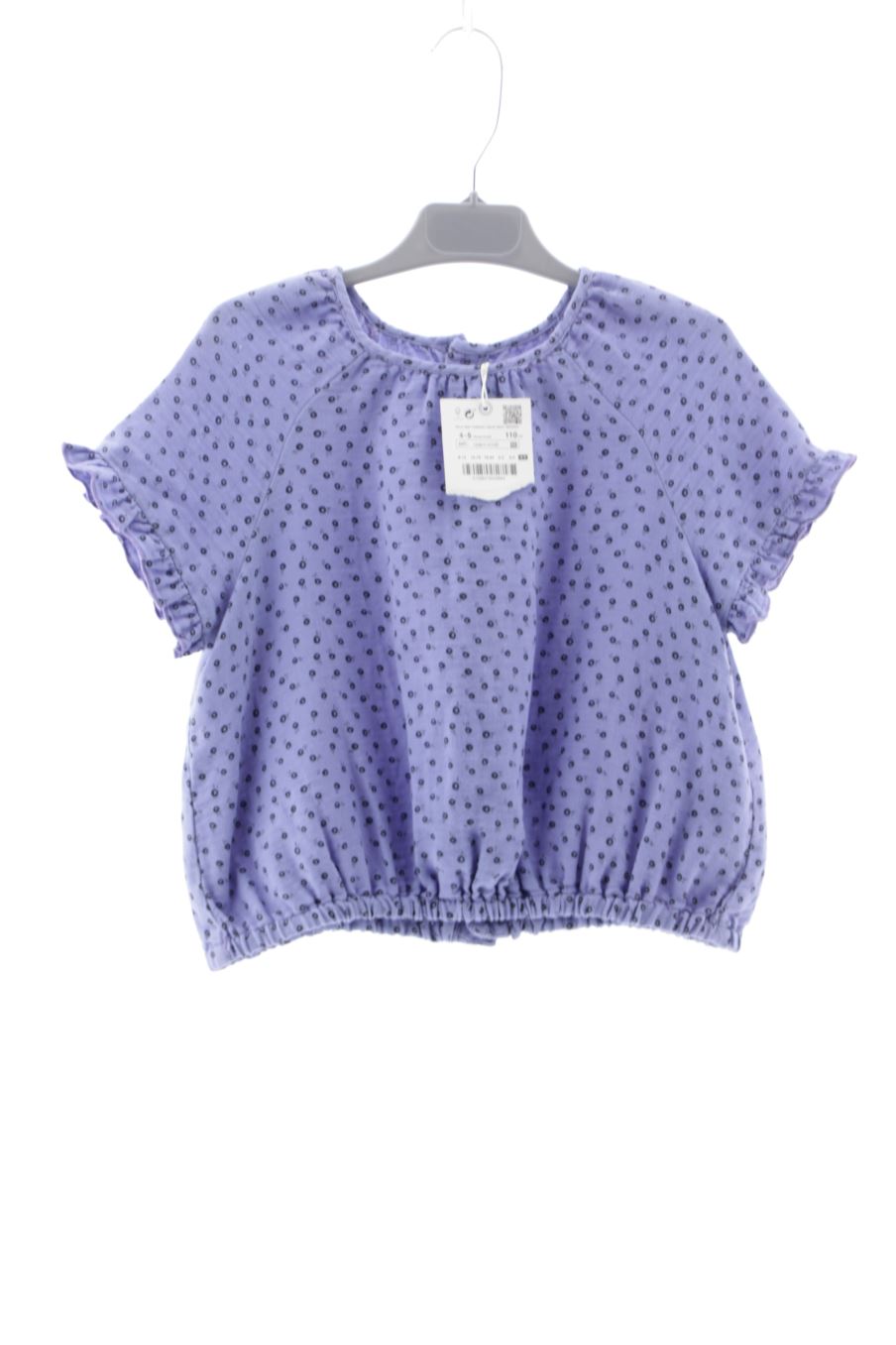 Blusa de manga corta de Zara de la talla 4 años con etiqueta