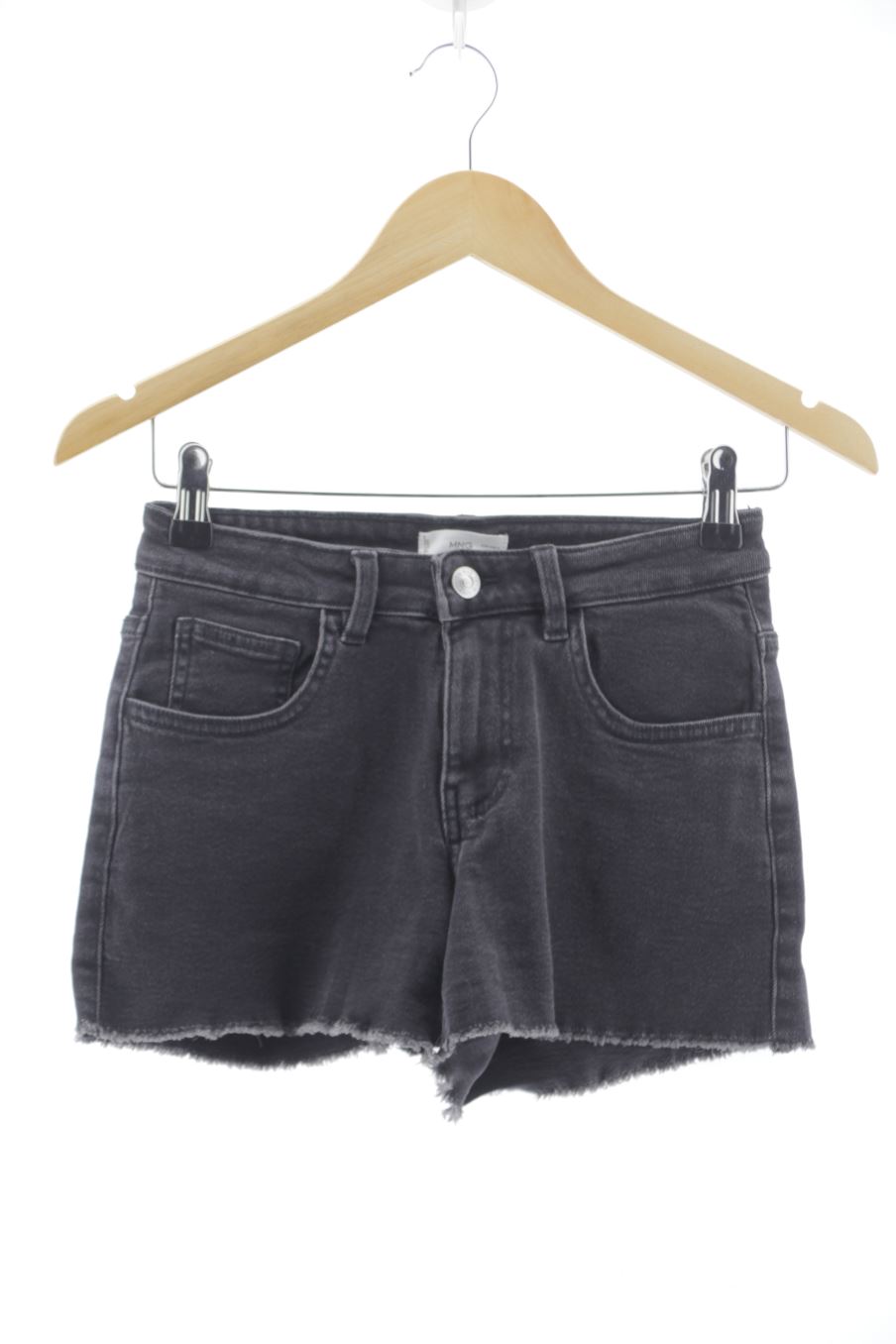 Kurze Hose von Mango Größe S, Farbe Schwarz, aus Jeanskleidung für
