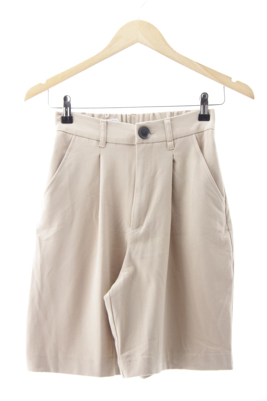 Pantalón corto de Bershka de la talla S, de color beige