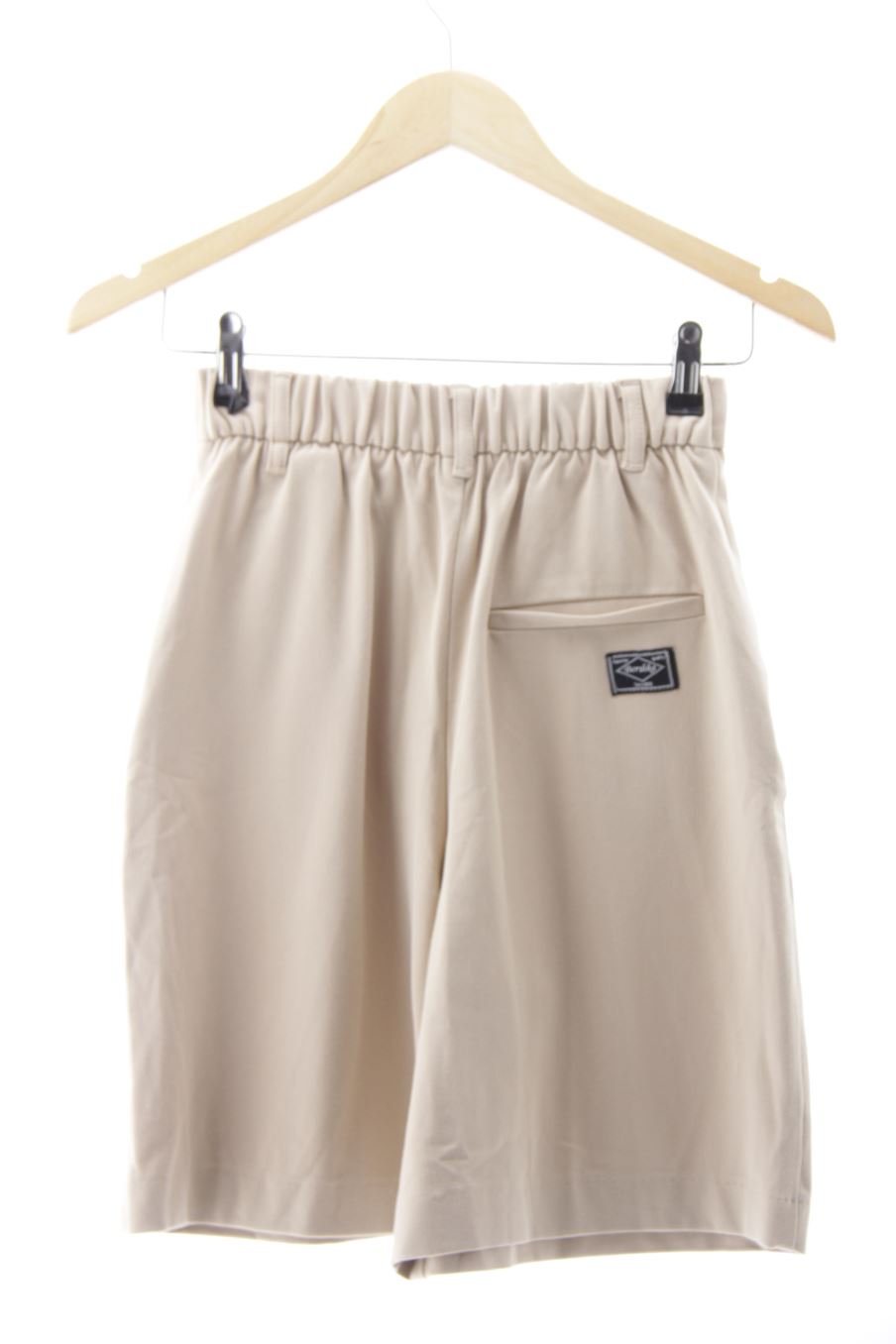 Pantalón corto de Bershka de la talla S, de color beige