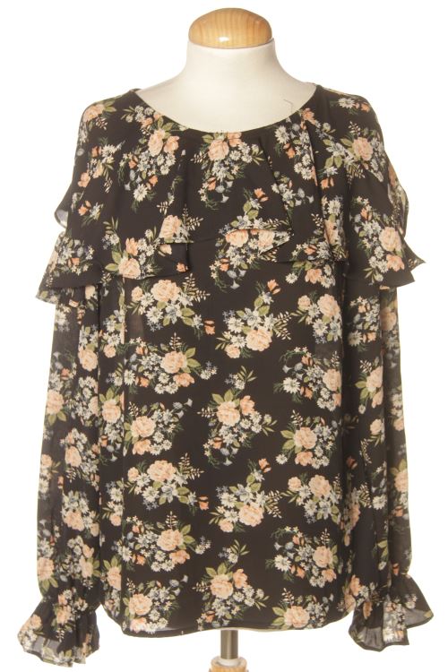 Blusa a maniche lunghe