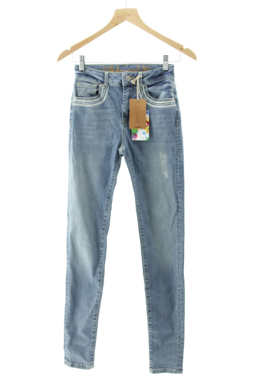 Jeans de Desigual de la talla 34, de color blu