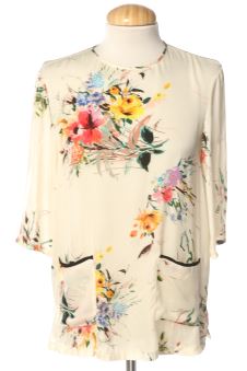 Blouse à manches courtes XS Zara