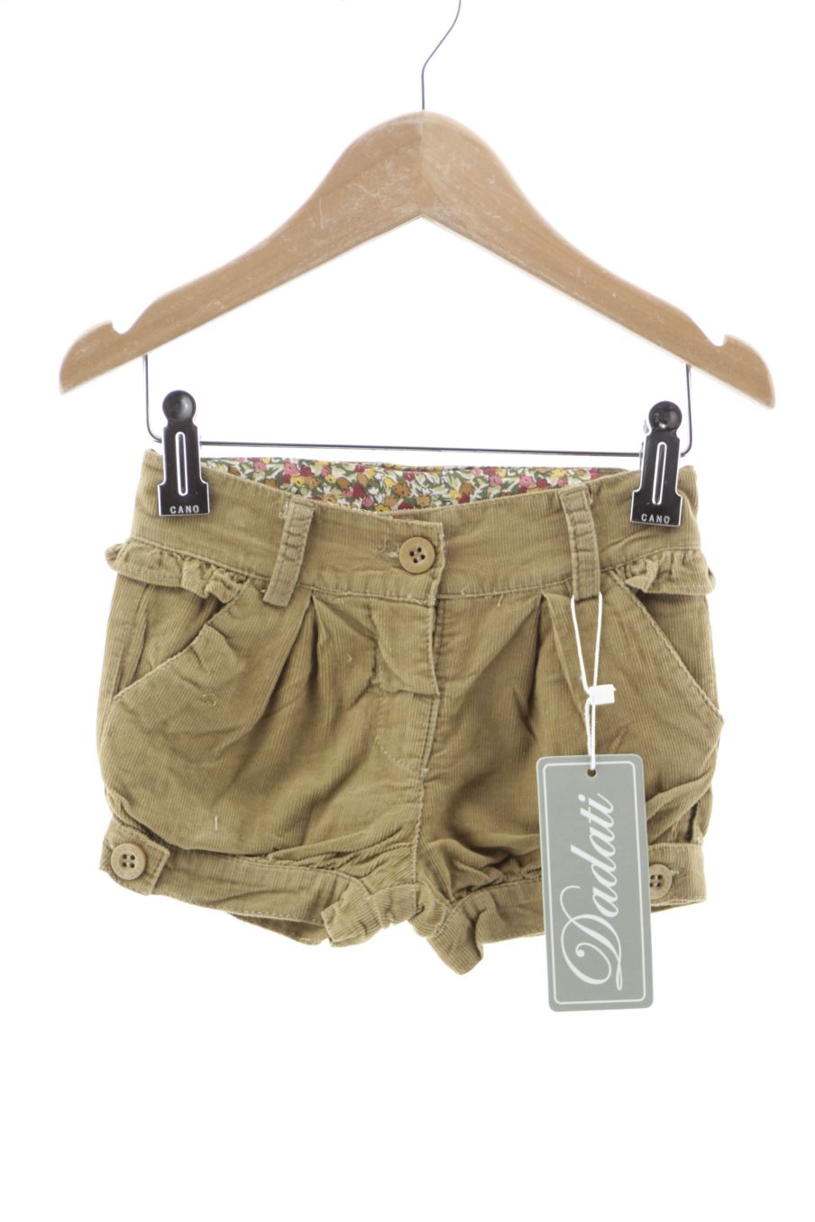 Short Dadati de la taille 6 mois de velours côtelé avec une étiquette